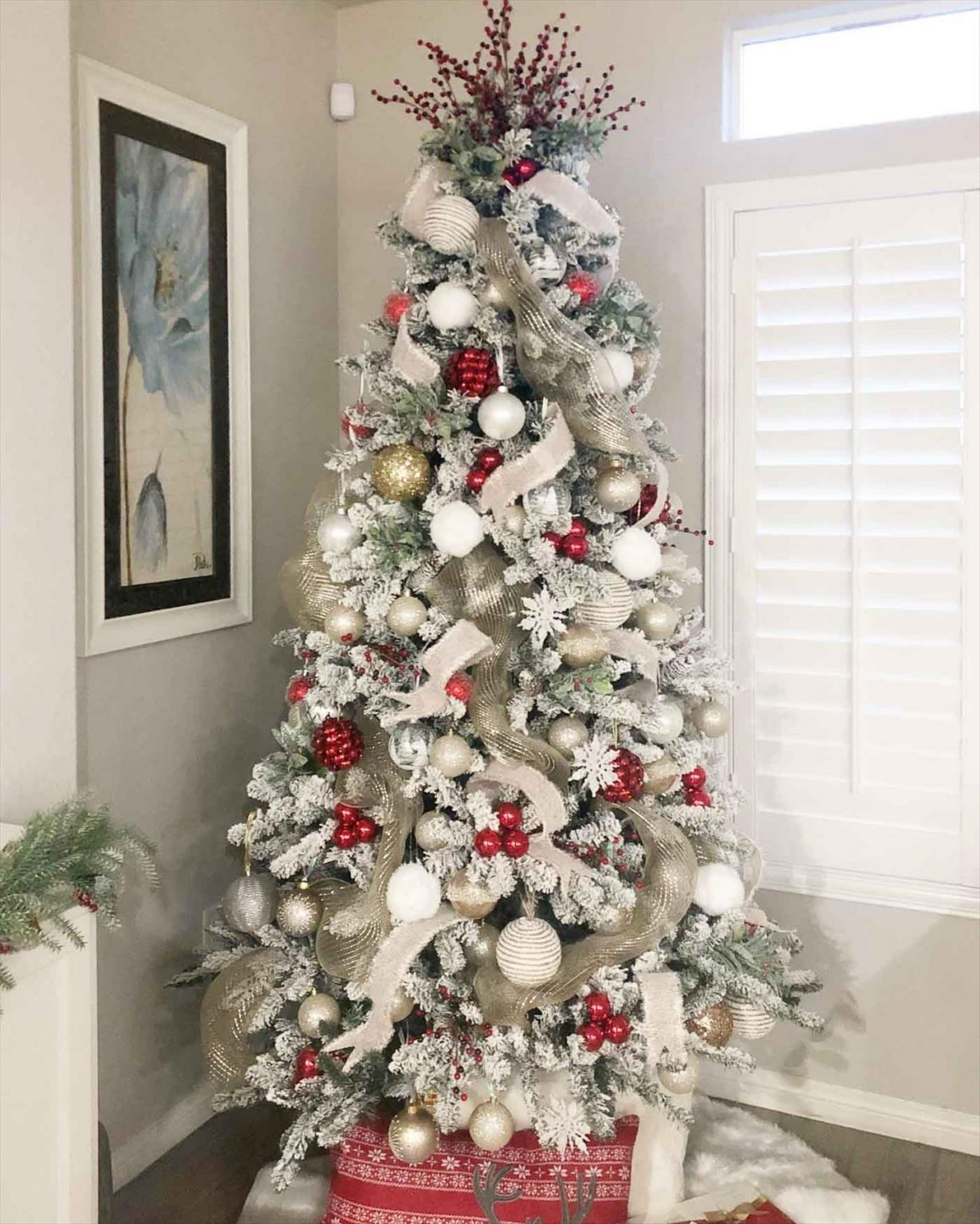 42 Best Red and White Christmas Tree Decor Inspiration 2022