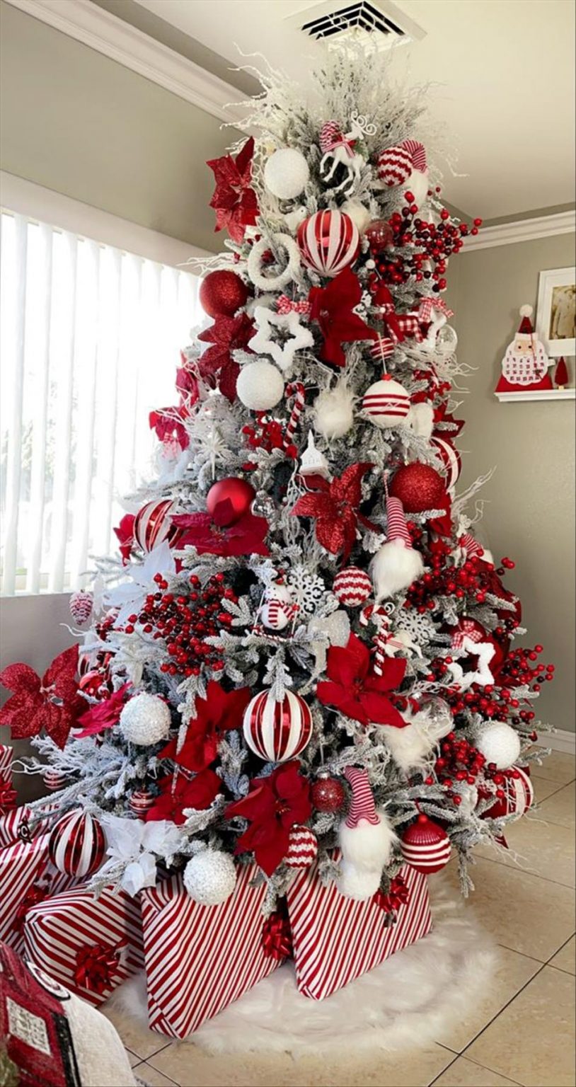Red And White Tree