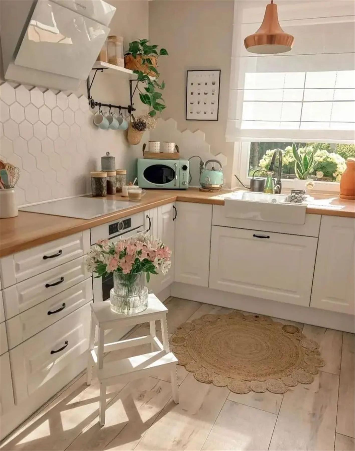 Inspiring spring kitchen decor ideas  easily for your home