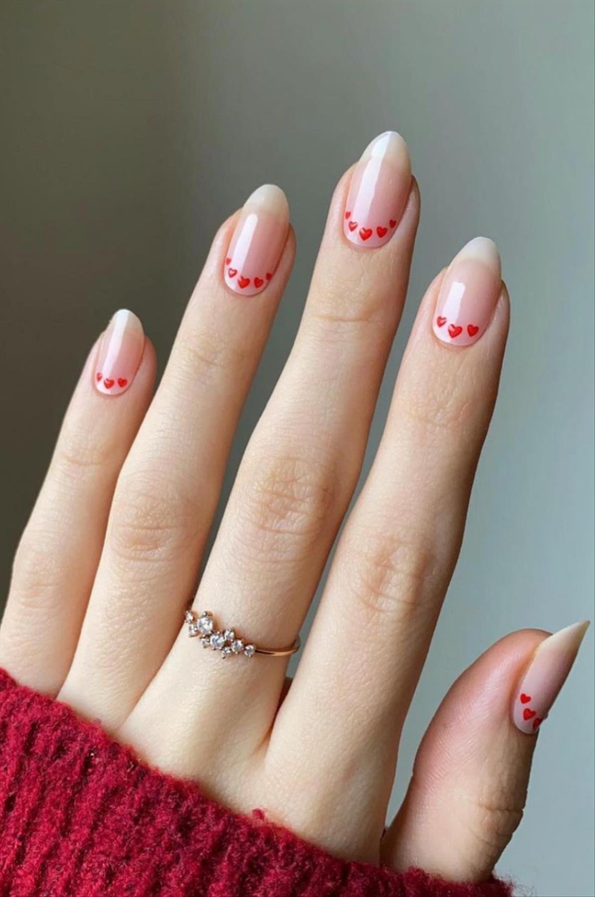 Top 31 heart nails for Valentine's Day nail designs 2023 inspiration