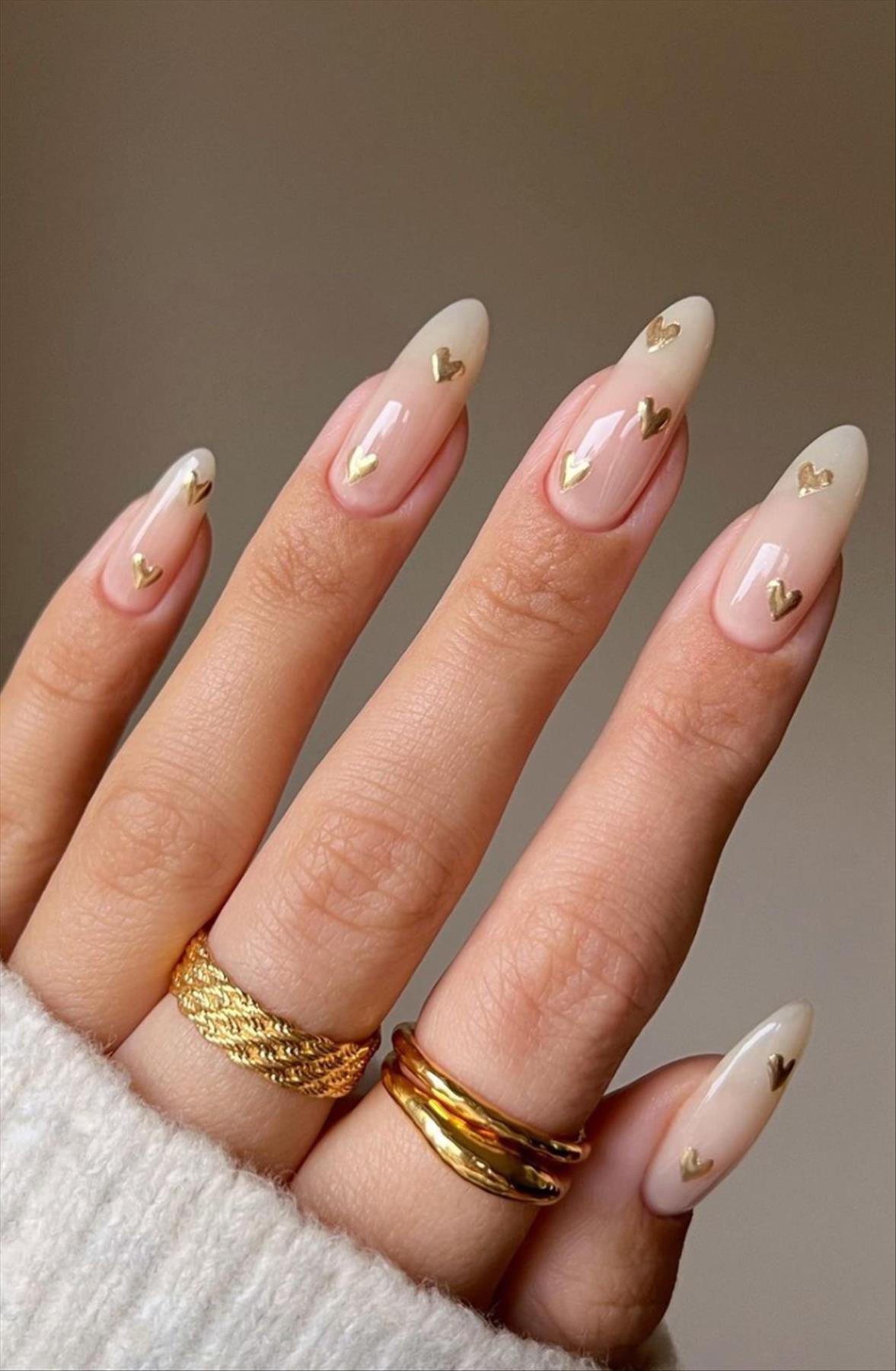 Top 31 heart nails for Valentine's Day nail designs 2023 inspiration