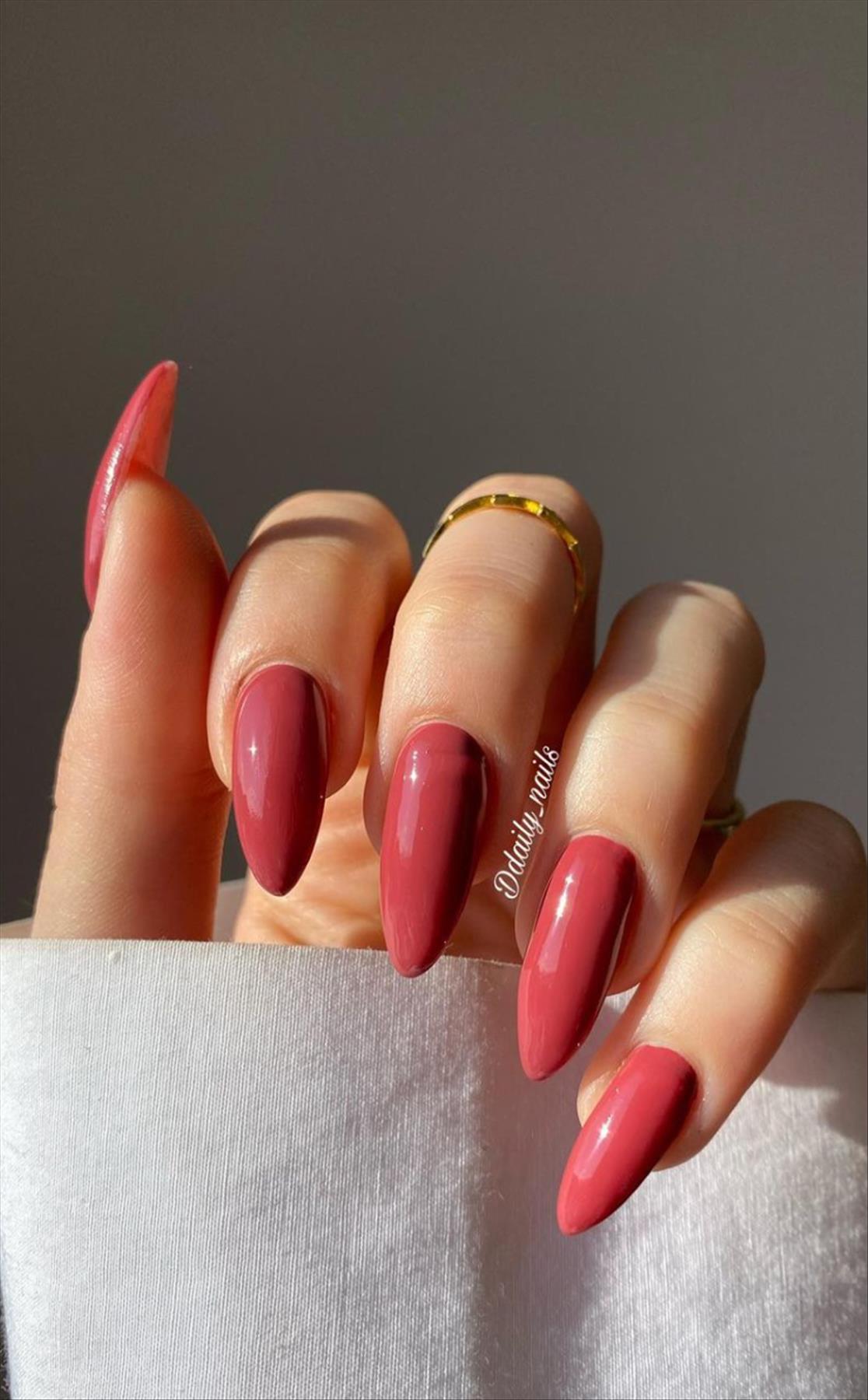 Elegant nude almond nails design for Spring mani 2023