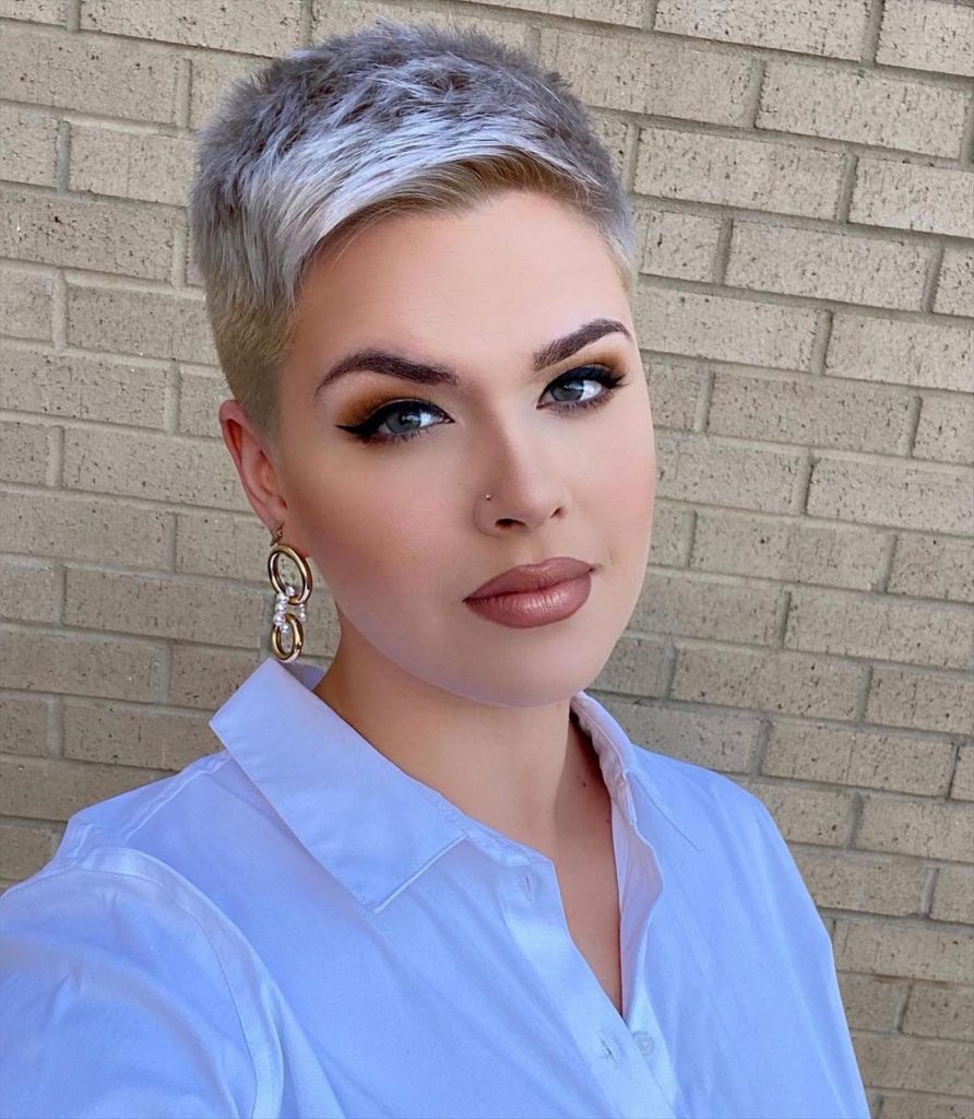30+ Ash-blonde short pixie haircuts for women to be cool - Mycozylive.com