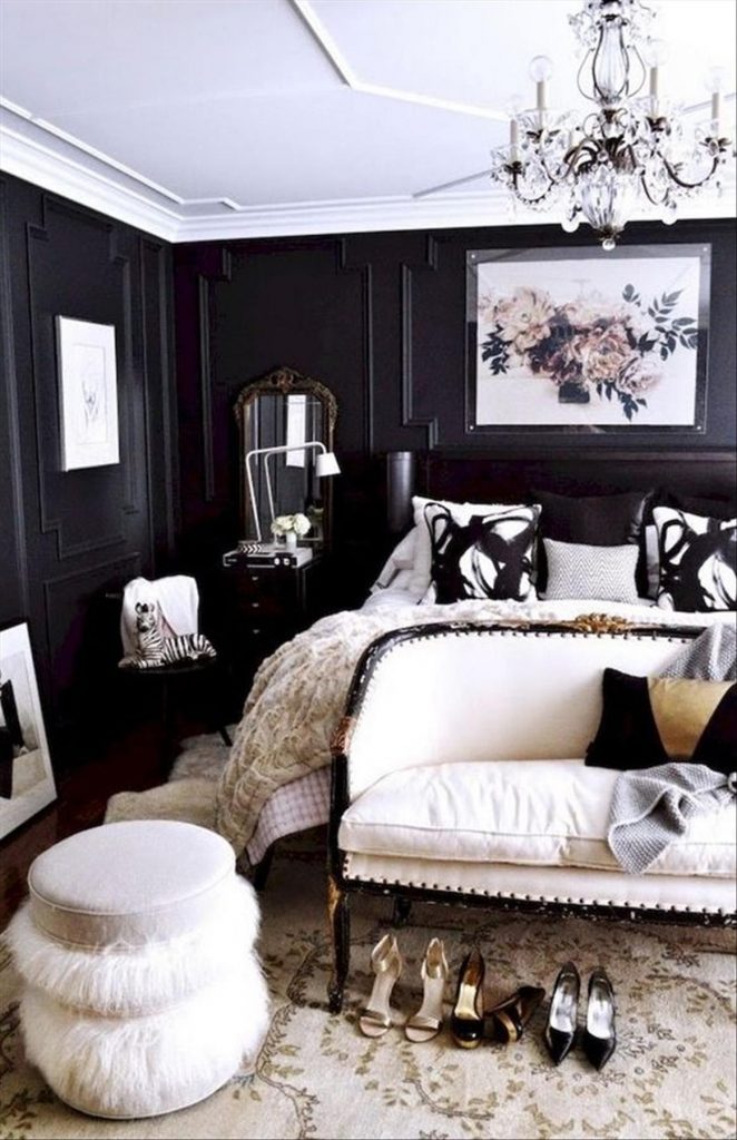 Cozy dark and moody bedroom decoration ideas