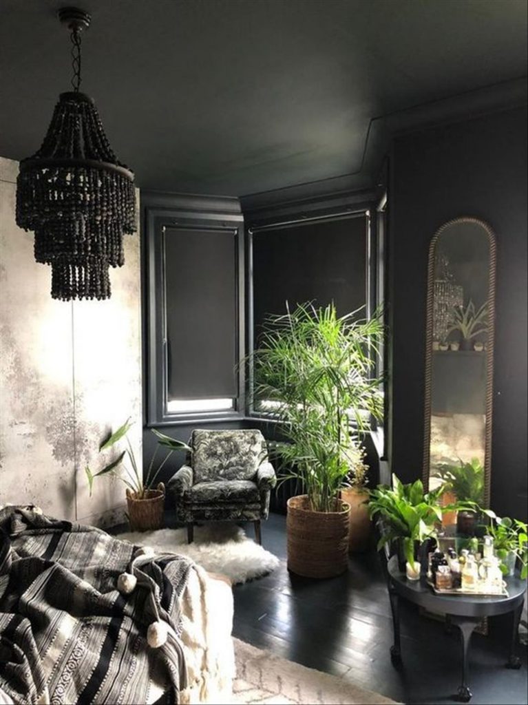 Cozy dark and moody bedroom decoration ideas