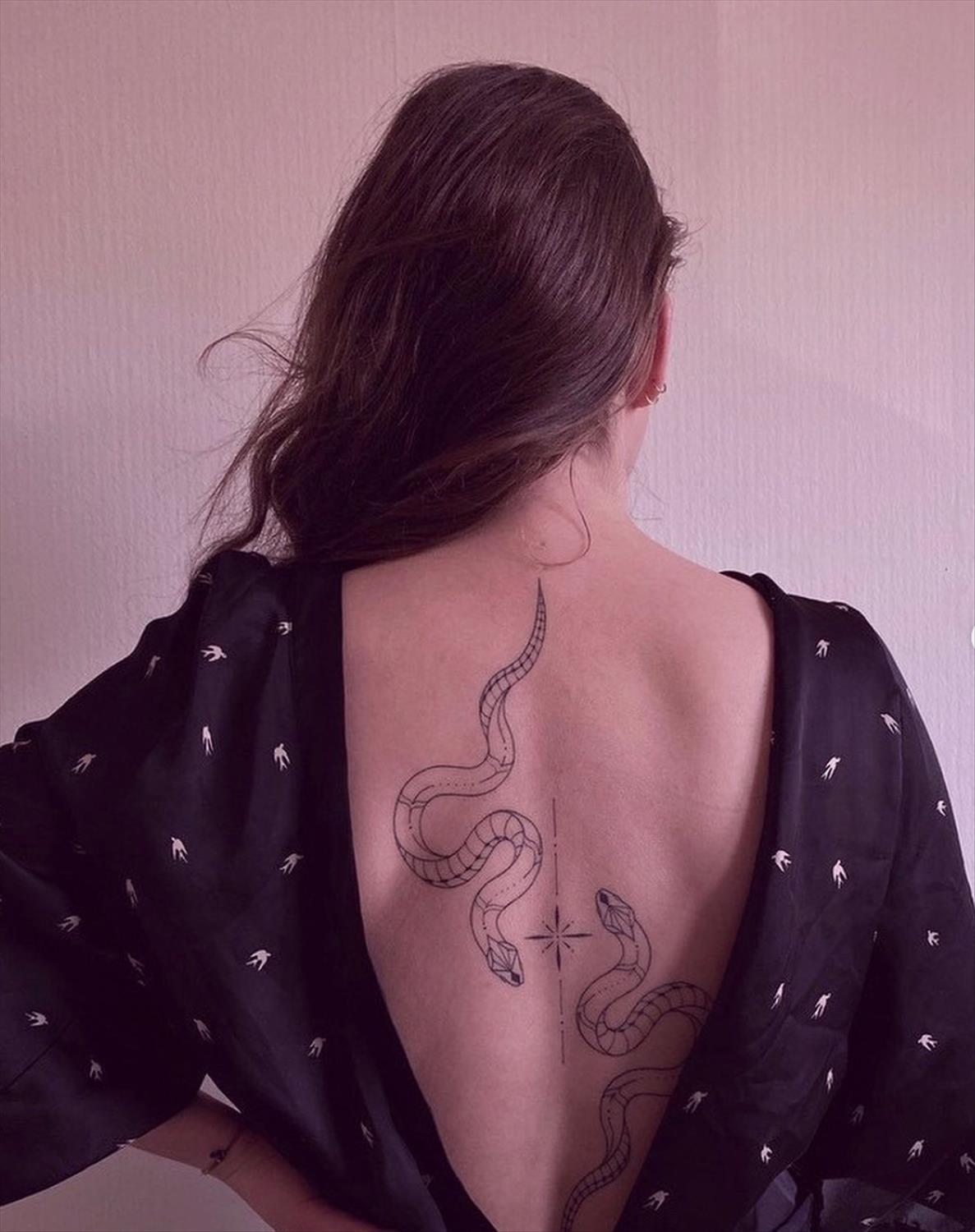 Unique and Charming Back Tattoo Designs for Women