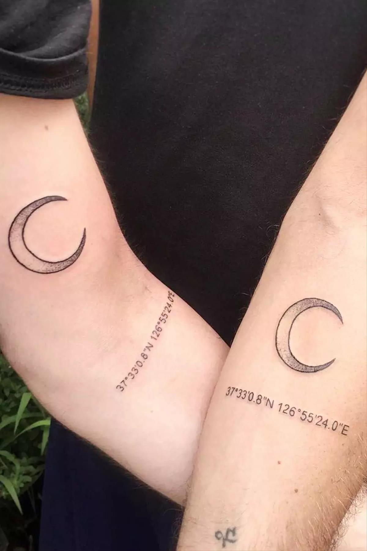 Matching couple tattoos design for your love