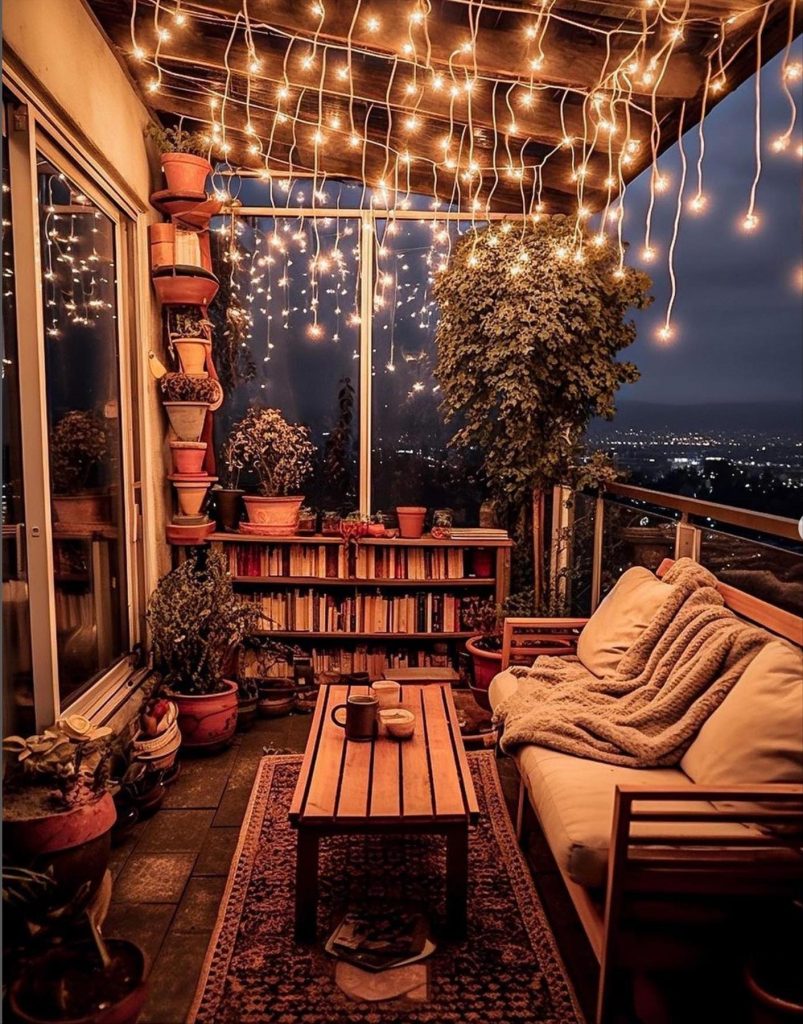 22 Bohemian Balcony Decoration Ideas For Small Space - Mycozylive.com