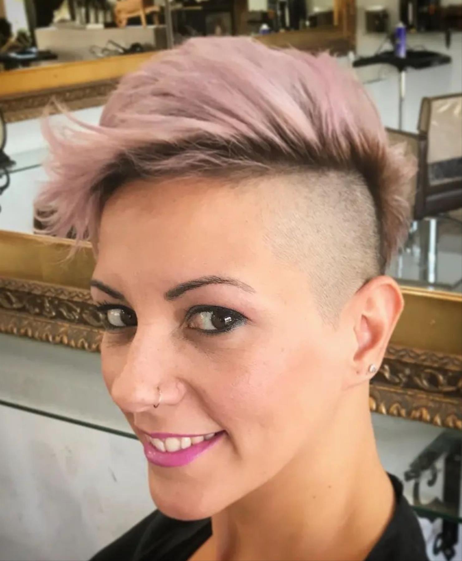 Stylish Short Undercut Shaved Hairstyles for Cool Women