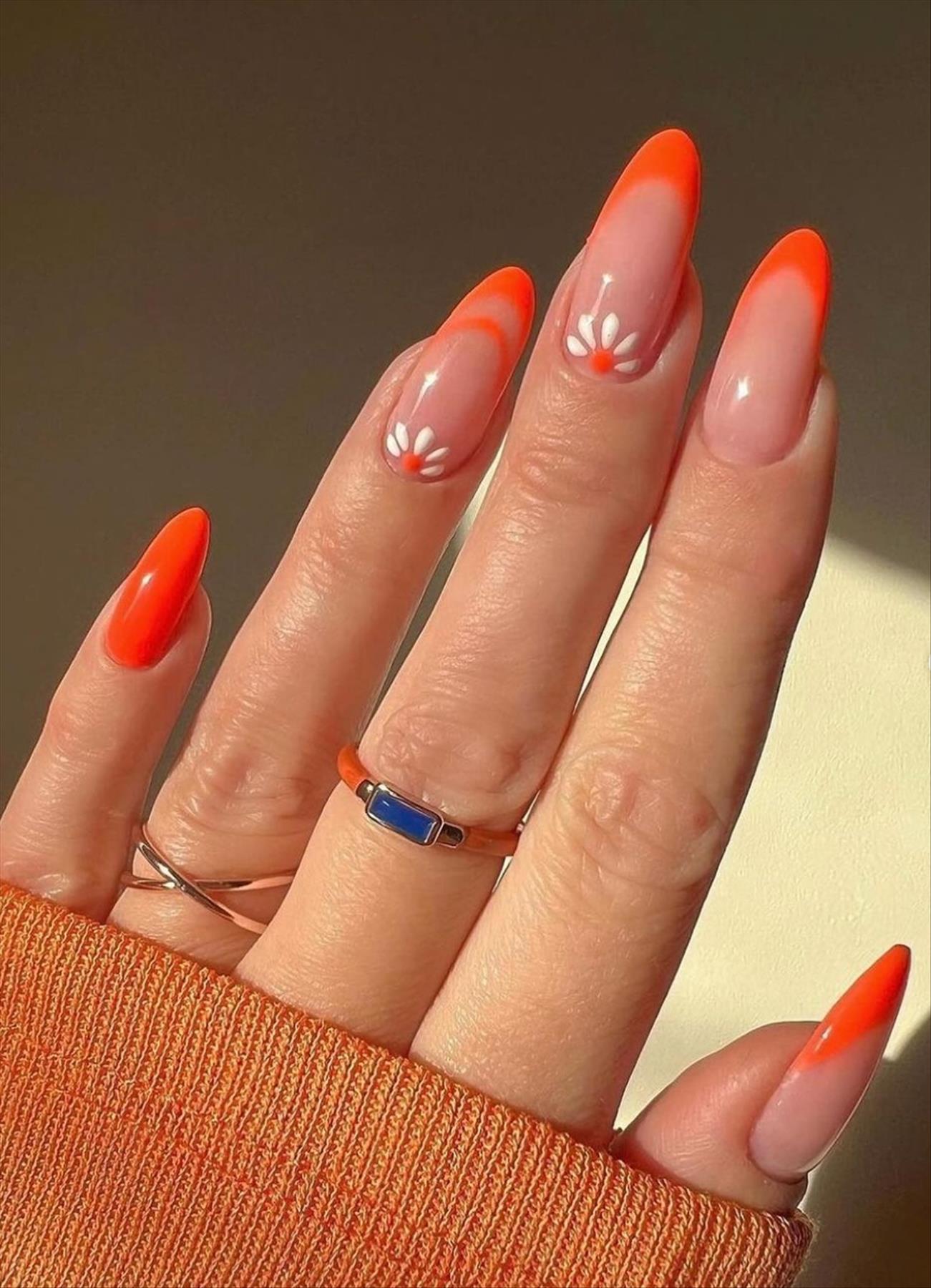 Beautiful Spring flower nails design you'll love