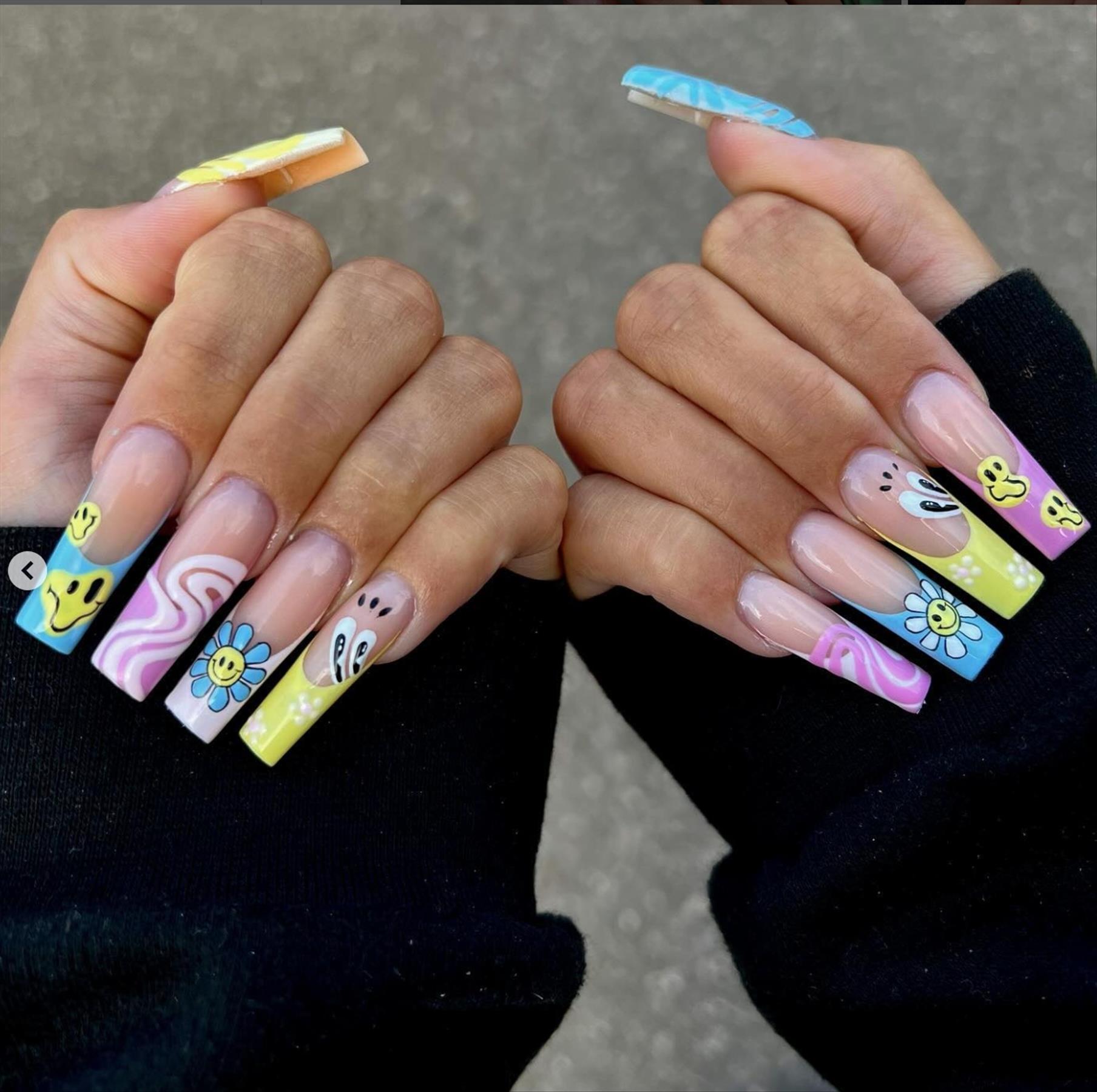 Creative Colored Nail Designs To Brighten Your Day