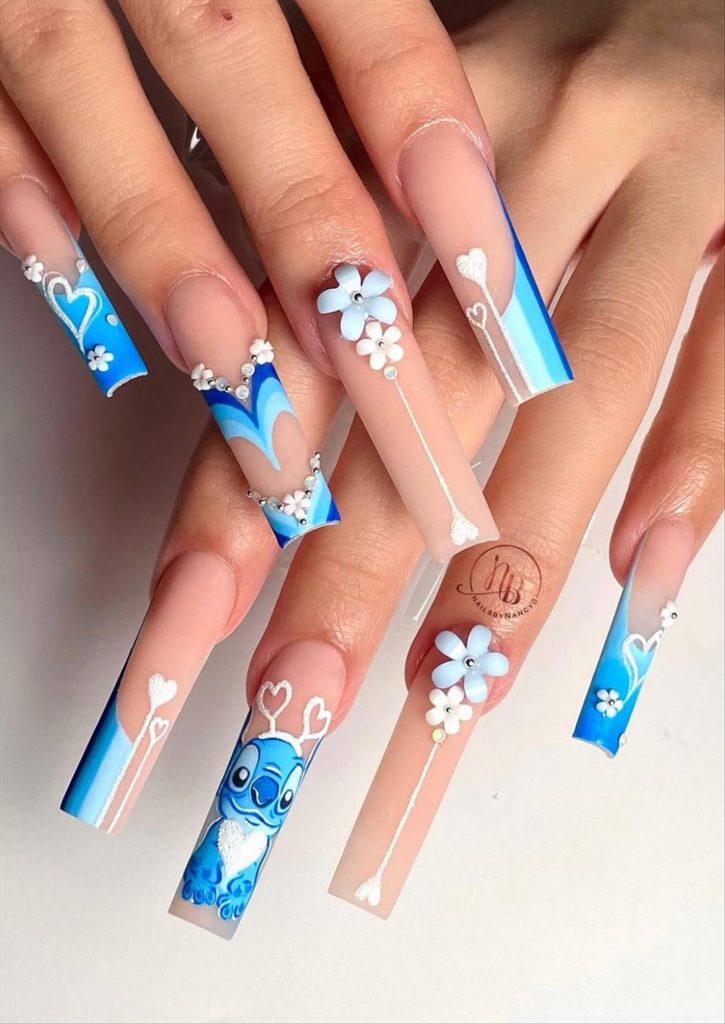 Perfect Long Valentine's Day nail Ideas to wear in 2025