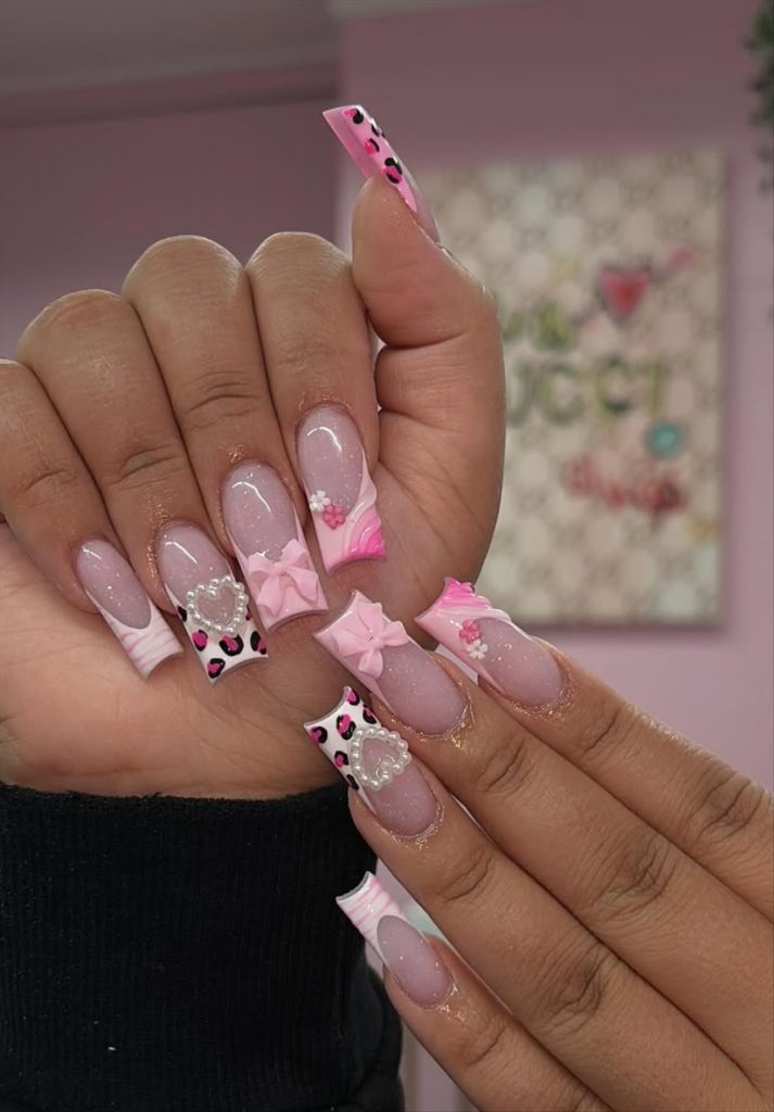 Perfect Long Valentine's Day nail Ideas to wear in 2025